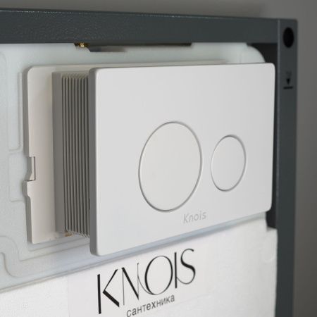 Кнопка механическая двойная Knois KN9900024 белая