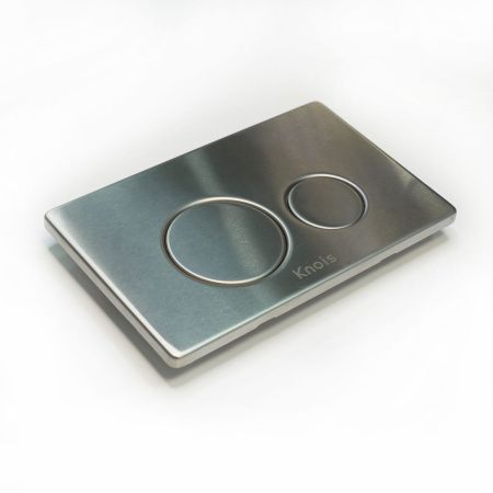 Кнопка механическая двойная Knois KN9900025 серебро
