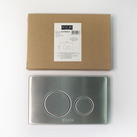 Кнопка механическая двойная Knois KN9900025 серебро