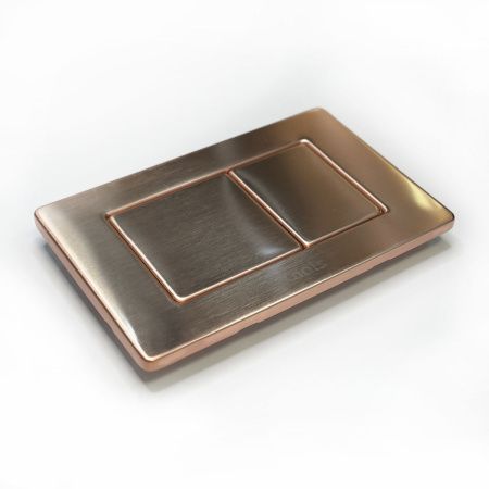 Кнопка механическая двойная Knois KN9900023 розовое золото