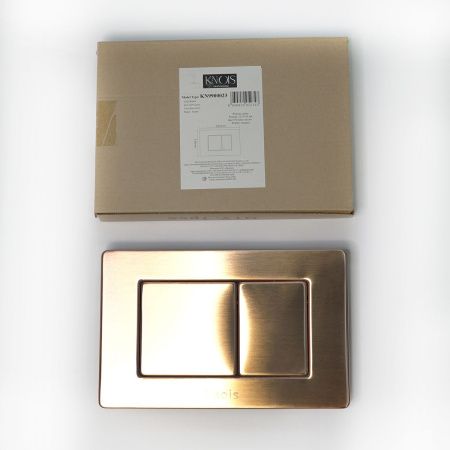 Кнопка механическая двойная Knois KN9900023 розовое золото