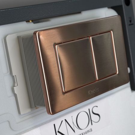 Кнопка механическая двойная Knois KN9900023 розовое золото