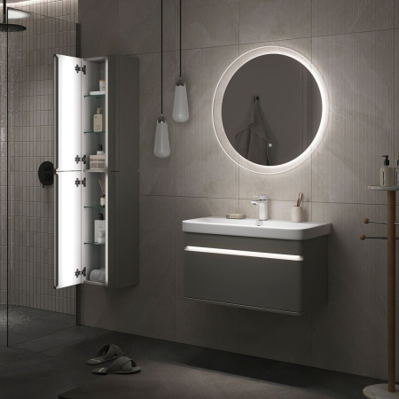Пенал подвесной EQUIL Elegante 36.R ppELGNT36.R-25.27, правый, амарок белый