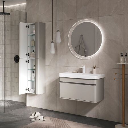 Пенал подвесной EQUIL Elegante 36.R ppELGNT36.R-25.27, правый, амарок белый