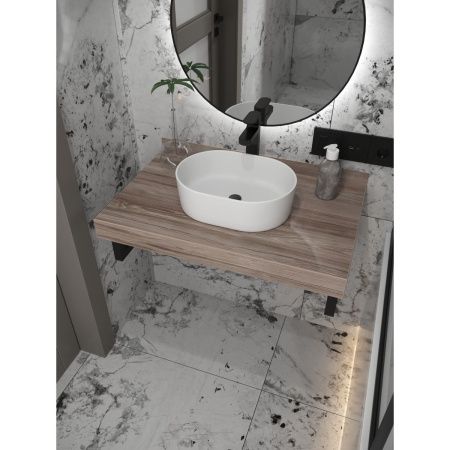 Кронштейн для столешницы черный матовый Watersense Eva в комплекте 2 шт