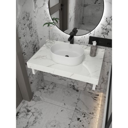 Кронштейн для столешницы белый матовый Watersense Eva в комплекте 2 шт