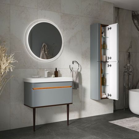 Пенал подвесной EQUIL Elegante 36.R ppELGNT36.R-24.26, правый, мейджик, дуб голиано