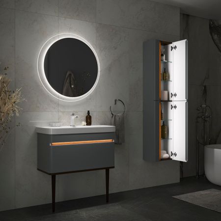 Пенал подвесной EQUIL Elegante 36.R ppELGNT36.R-24.26, правый, мейджик, дуб голиано