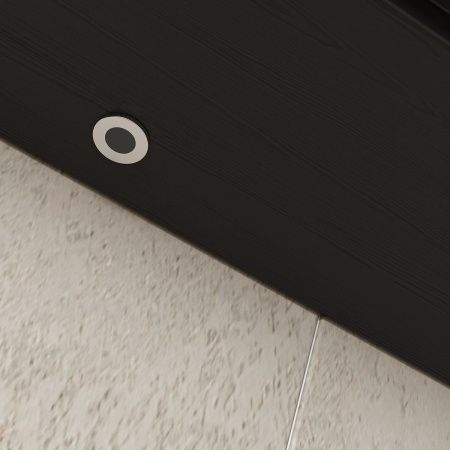 Шкаф зеркальный EQUIL Strong 50.1D szSTRONG.LED.50.1D.R/L-35, дуб черный, универсальный