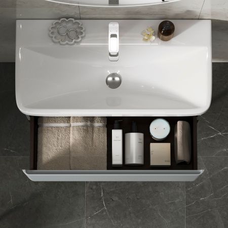 Тумба подвесная EQUIL Elegante 80.1Y tpELGNT80.1Y Мэйджик/Дуб голиано tpELGNT80.1Y с раковиной Nice (9595-80)-24.26