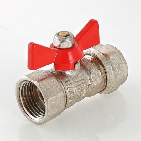 VALTEC Кран шар. под обжим, рукоятка бабочка 16х1/2 вн. VT.342.N.1604