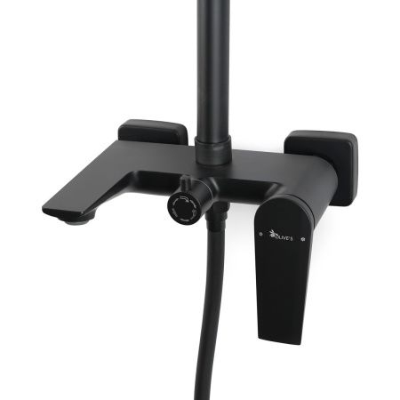 Душевая стойка с изливом OLIVE’S VIAR 28511VRB, черный (5)