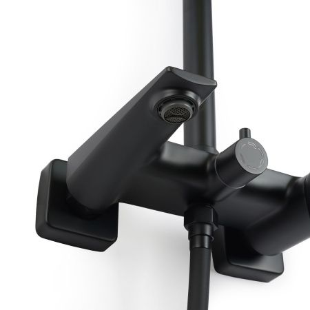 Душевая стойка с изливом OLIVE’S VIAR 28511VRB, черный (5)