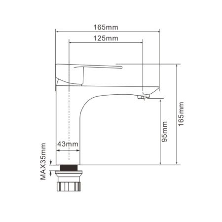 Смеситель для раковины OLIVE’S NENSA NS16100 (10)