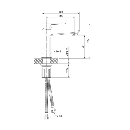 Смеситель для раковины OLIVE’S Navarra 25100NR (10)