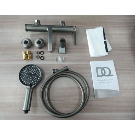 Смеситель для ванны DQ Bonn DA1703206, графит короткий излив (10)