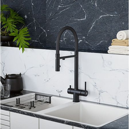 Смеситель для кухни DQ DA1462505Black с подключением к фильтру питьевой воды, черный (10)