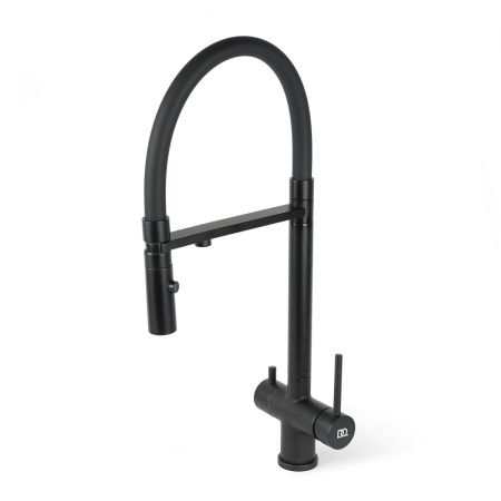 Смеситель для кухни DQ DA1462505 Black с подключением к фильтру питьевой воды, черный (10)