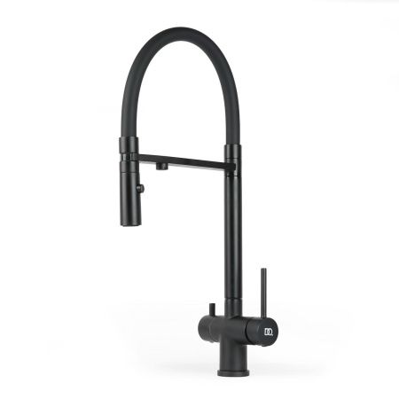 Смеситель для кухни DQ DA1462505 Black с подключением к фильтру питьевой воды, черный (10)