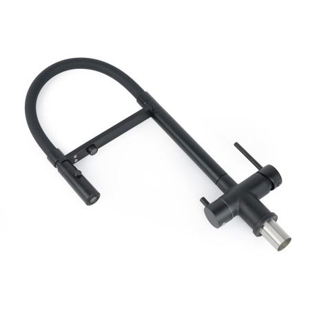 Смеситель для кухни DQ DA1462505 Black с подключением к фильтру питьевой воды, черный (10)