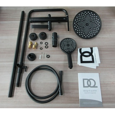 Душевая стойка со смесителем DQ Bonn DA1703705, черный (4)