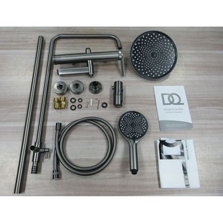 Душевая стойка со смесителем DQ Bonn DA1703706, графит (4)