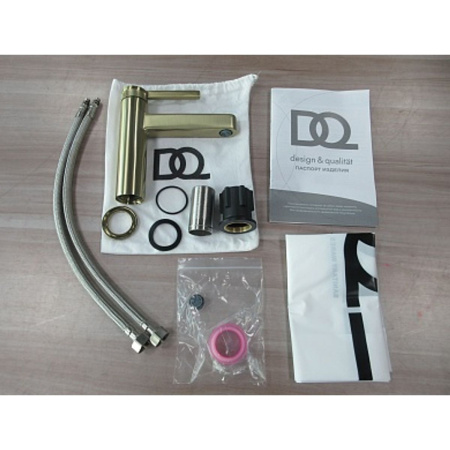 Смеситель для раковины DQ Bonn DA1702107 матовое золото (10)