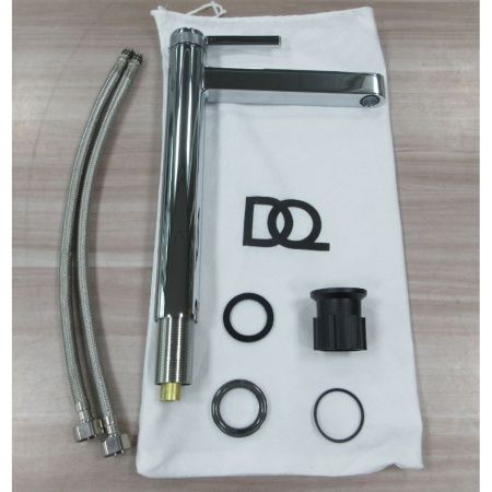 Смеситель для раковины DQ Bonn DA1702001 хром, высокий (10)