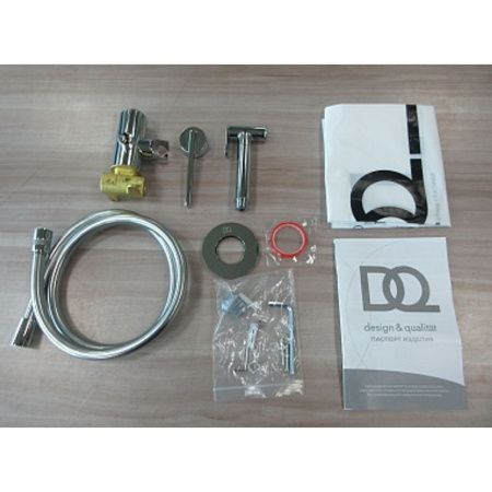 Смеситель для биде с гигиеническим душем DQ Bonn DA1704501, встраиваемый, хром (10)