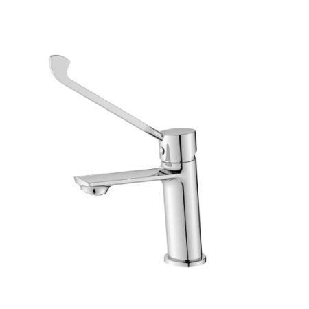 Смеситель для раковины BELZ B10019 хром с хирургической ручкой (10)