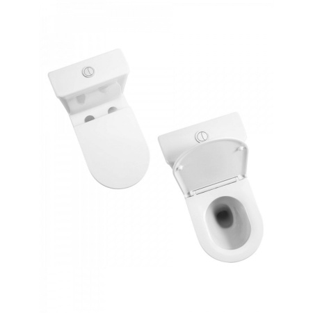 Унитаз напольный безободковый торнадо Watersense Nancy Vortex W00749 74,5х37,5х63,5 см, микролифт