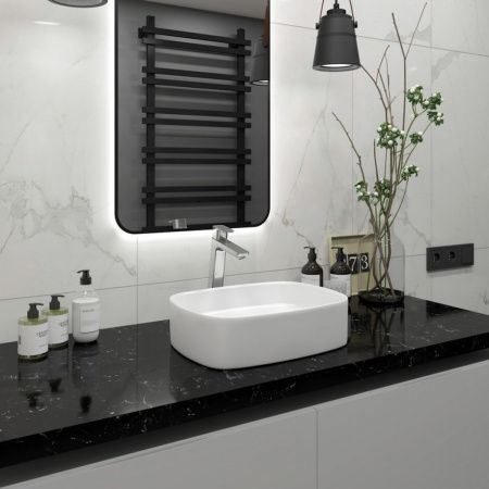 Раковина накладная Watersense Rita 51 W00022 505х375х135 мм белая