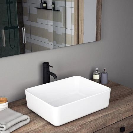 Раковина накладная Watersense Eva 50 W00001 475х370х140 мм белая