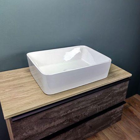 Раковина накладная Watersense Eva 50 W00001 475х370х140 мм белая