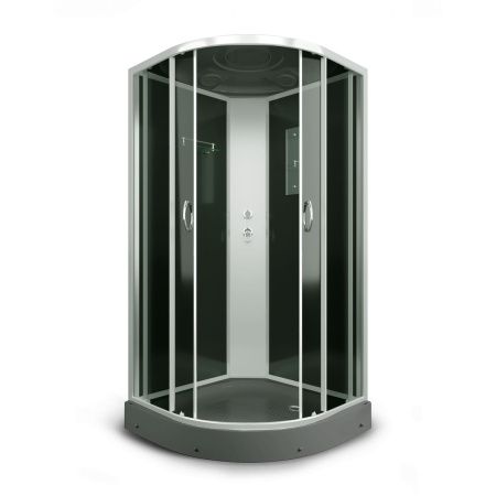 Душевая кабина ERLIT ER3509P-C2-RUS_GRAY (900x900x2150)