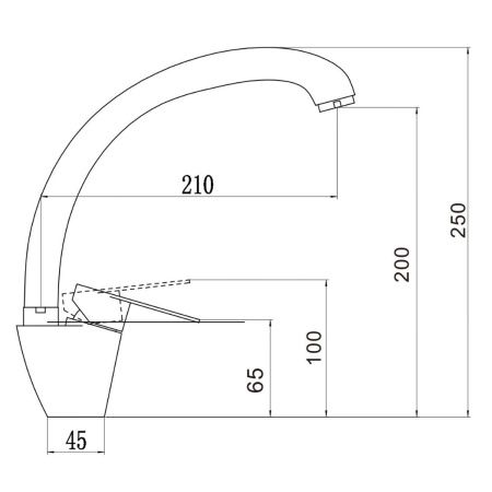 Смеситель для кухни Fmark FS8234 сатин (10)