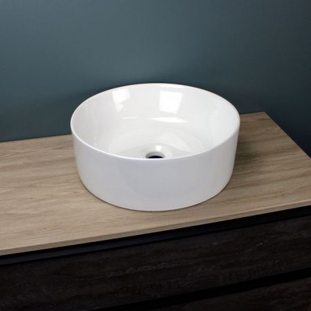 Раковина накладная Watersense Milana D41 W00006 410х410х140 мм белая