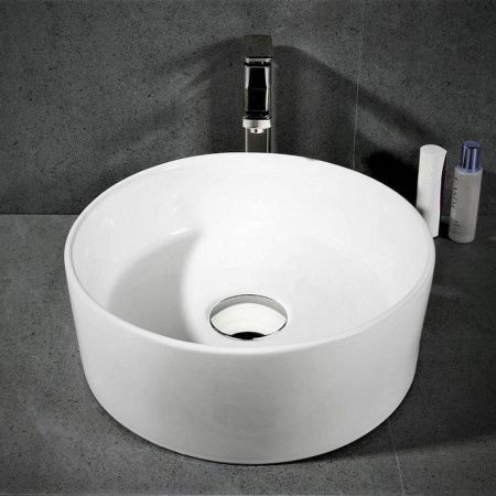 Раковина накладная Watersense Milana D41 W00006 410х410х140 мм белая