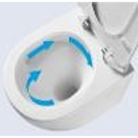 Унитаз напольный безободковый торнадо Watersense Amelia Vortex W01832 84,5х37,5х61,5 см, микролифт