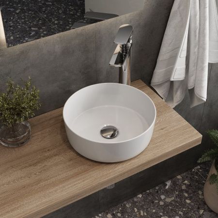 Раковина накладная Watersense Milana D31 W00166 310х310х110 мм белая