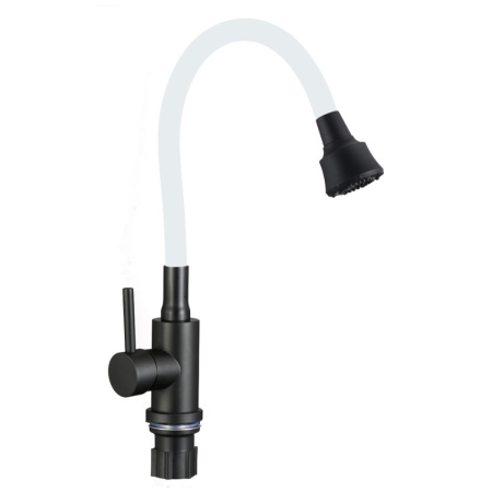 Смеситель для кухни Fmark FS8288H-02 с гибким изливом, белый (6)