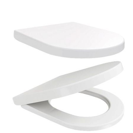 Сиденье для унитаза Watersense Milana Bio W01845 дюропласт, с микролифтом, быстросъем, универсальное