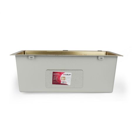 Мойка для кухни врезная G.lauf GL-6050KG золотая из нержавеющей стали, 60*50 см без сифона