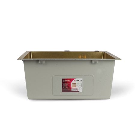 Мойка для кухни врезная G.lauf GL-5050KG золотая из нержавеющей стали, 50*50 см без сифона