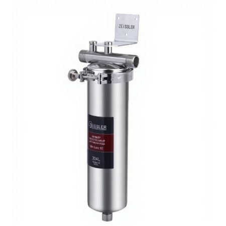 Фильтр магистральный SL10" 1/2" НР ZEISSLER ZSm.2203.S.1014 нержавеющая сталь (мин.1/8)