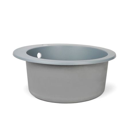 Мойка для кухни врезная SimGran Q-6 серая из кварцистик, 51*51 см без сифона