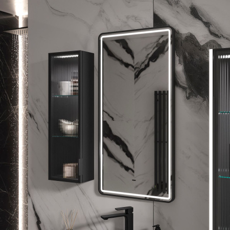 Зеркало с подсветкой EQUIL Stoune 500x900 zkSTOUNE50-15, черный