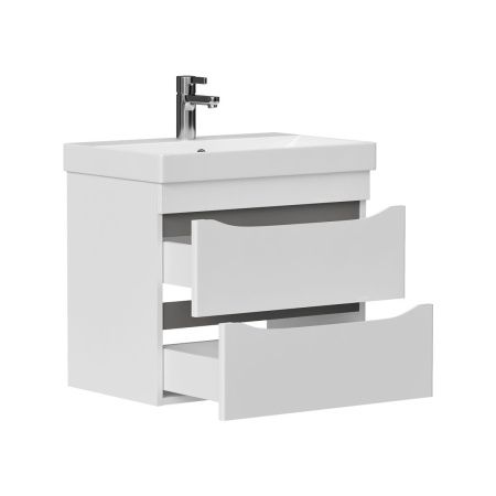 Тумба для ванны подвесная Lake 70.2Y tpLAKE70.2Y-01, 2 ящика с раковиной Lake 9696-70