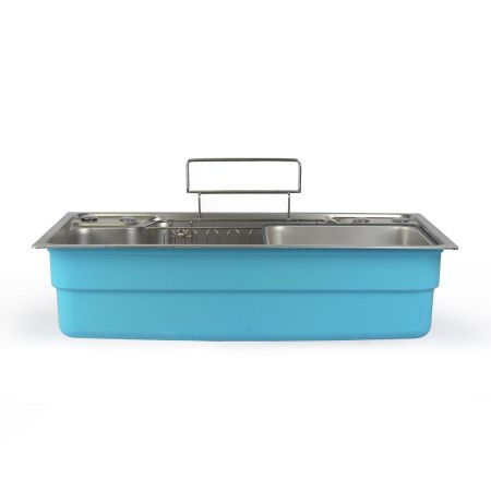 Мойка для кухни врезная Knois KN784805 сатин из нержавеющей стали, 78*48 см с сифоном