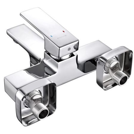 Смеситель для ванны GROSS AQUA 2515880C Edge хром с коротким изливом